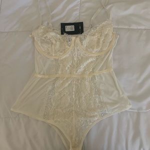 Cream One Piece Bodysuit (NWT)
